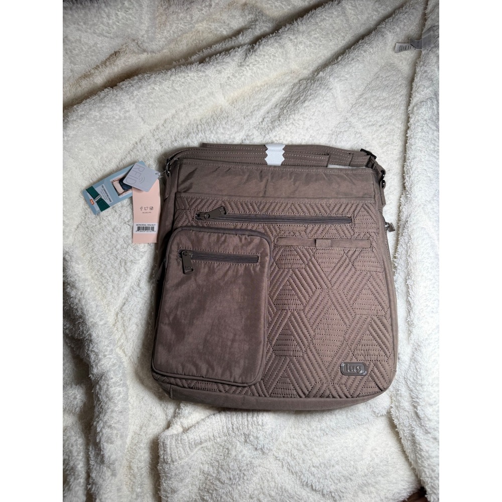 Lug Monorail Convertible Crossbody Bag Walnut NWT RFID Insulated Pocket